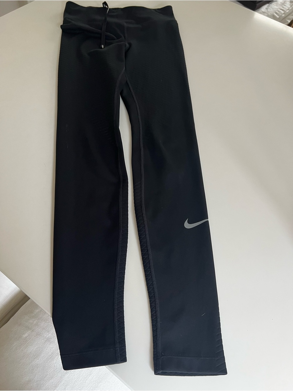 Nike Running with Zonal Strength Diamond Comp Leggings with Reflective Swoosh S